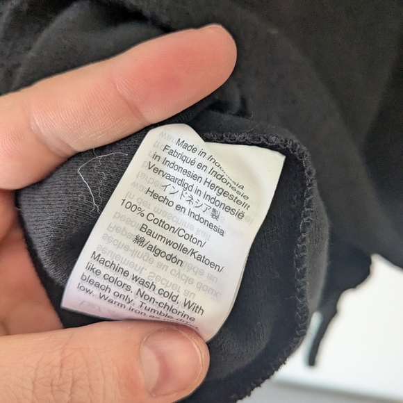 Madewell Texture & Thread Tie Front Long Sleeve Top – Black, Size Sm - Picture 7 of 7